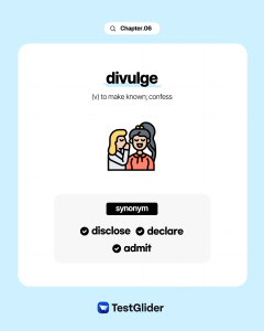 divulge definitions and synonyms