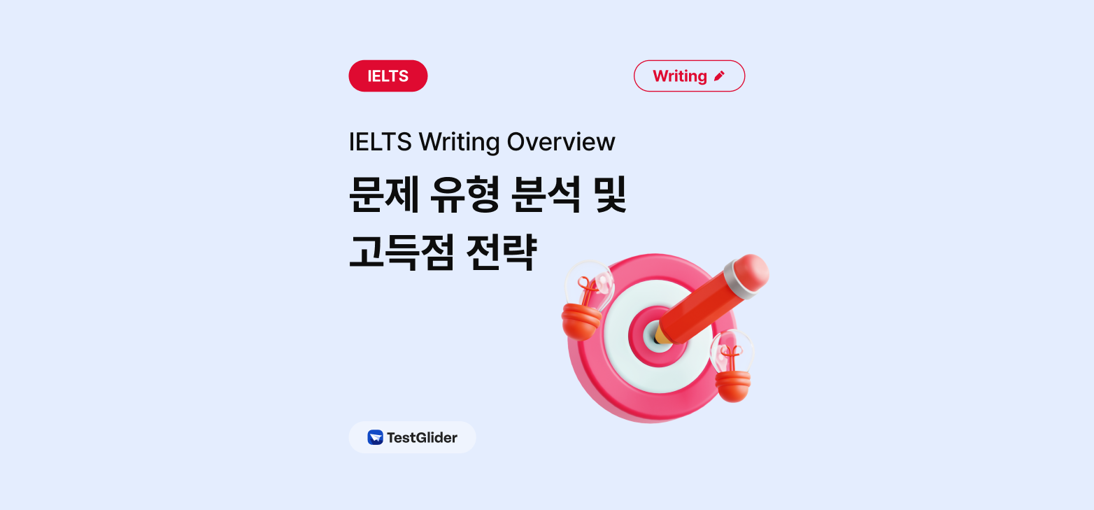 ielts writing, 아이엘츠 라이팅 가이드, 아이엘츠 라이팅 문제유형분석